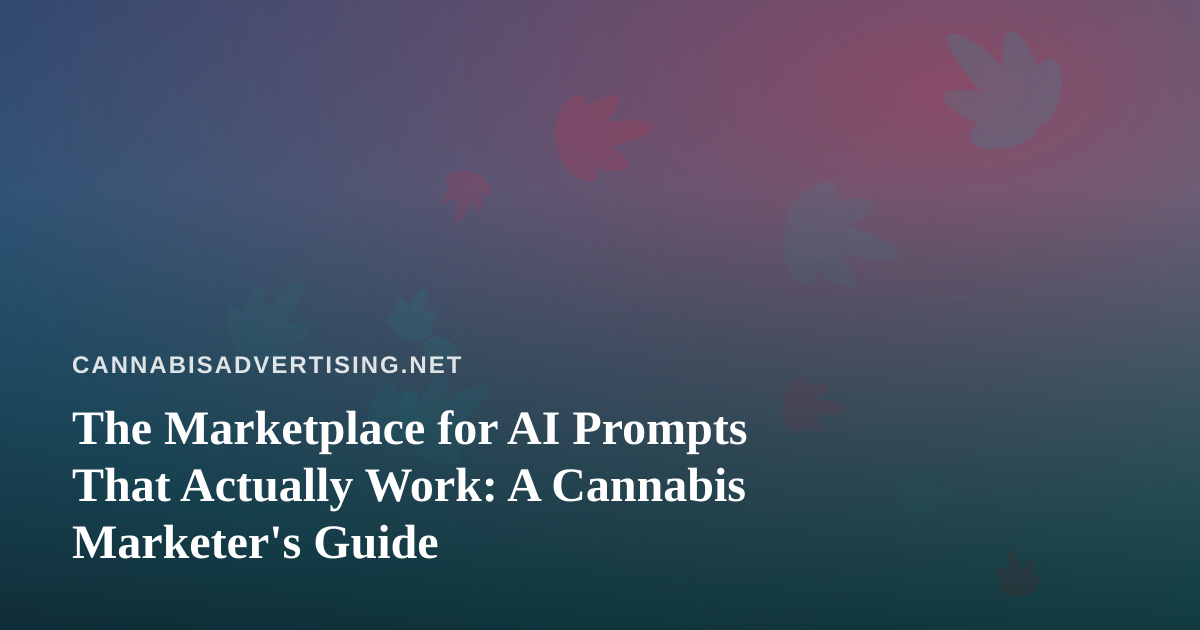 The Marketplace for AI Prompts That Actually Work: A Cannabis Marketer’s Guide
