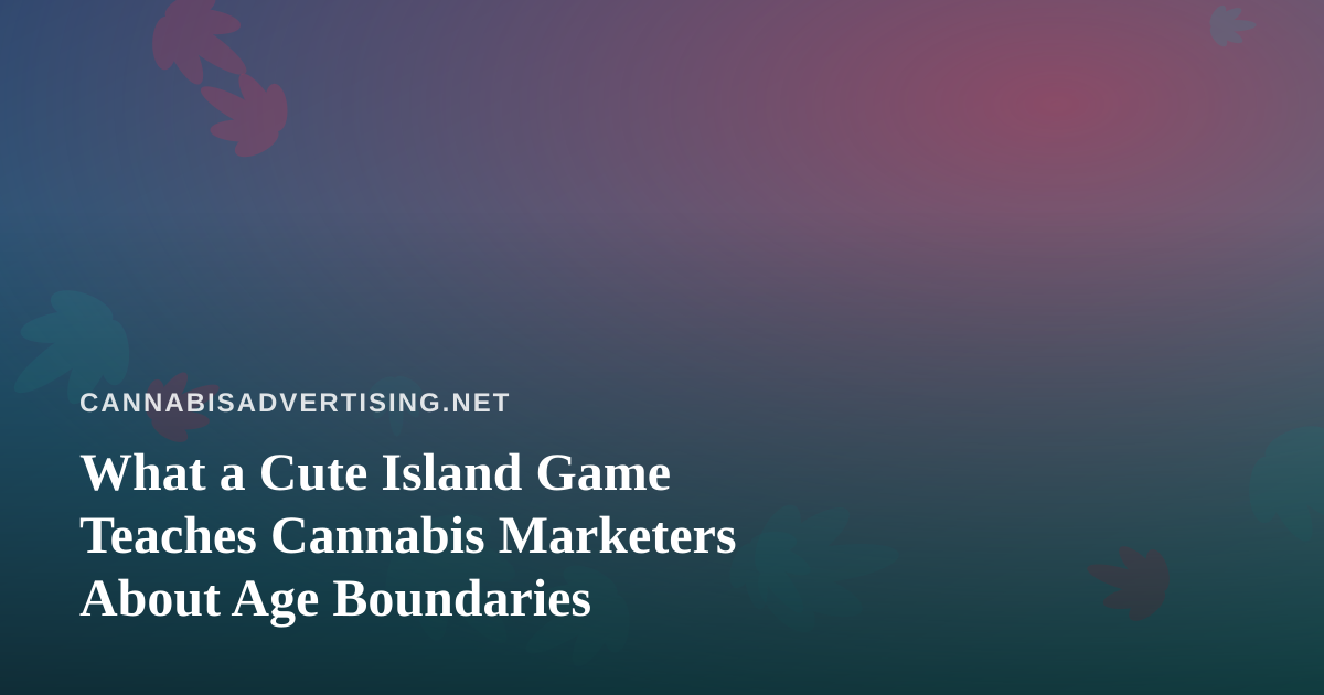 What a Cute Island Game Teaches Cannabis Marketers About Age Boundaries