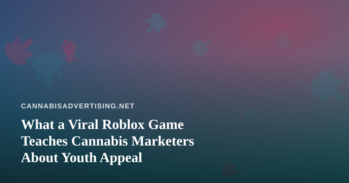 What a Viral Roblox Game Teaches Cannabis Marketers About Youth Appeal