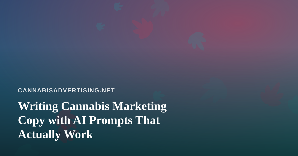 Writing Cannabis Marketing Copy with AI Prompts That Actually Work